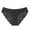 Black, variant on Lunuaoe Women's Lace Patchwork Panties, Sexy Half-Hip Cheeky Underwear, Breathable Soft Briefs