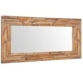 thumbnail image 2 of vidaXL Decorative Mirror Wall Mirror Framed Mirror Solid Teak Wood Rectangular, 2 of 17