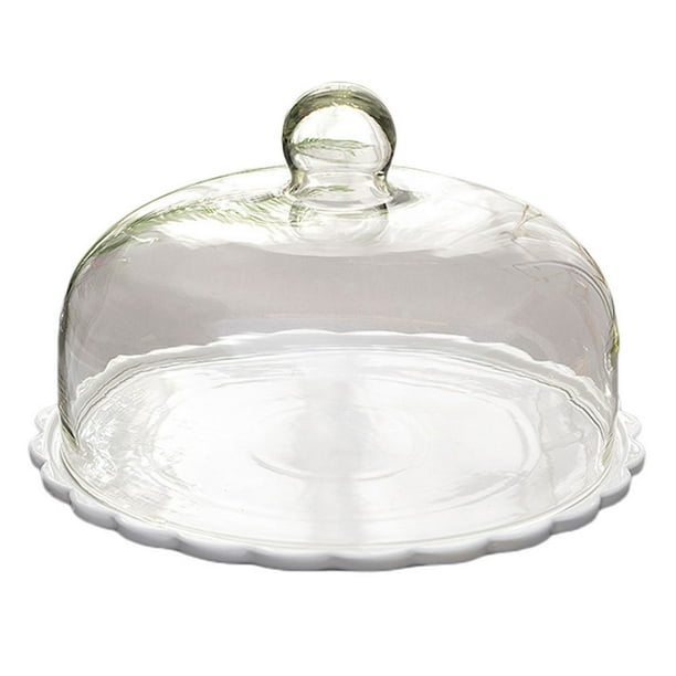 1 conjunto de cubierta de pastel doméstica alimento protector de alimentos cubierta de postres a prueba de polvo blanco