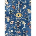 thumbnail image 5 of EORC R.BLUE / Beige Hand Knotted Wool Traditional Colorful Mahal Classic Rug, 8' x 10, 5 of 7