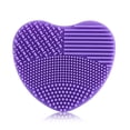 thumbnail image 1 of Silicone Makeup Brush Cleaner, Portable Washboard, Hand Tool (Purple), 1 of 2