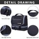 thumbnail image 2 of Bolsa de cosméticos Oxford, caja de maquillaje de gran capacidad, accesorios para exteriores (negro) Sywqhk Cuidado Belleza, 2 of 3