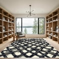 thumbnail image 2 of ODIKA 5'x7' Machine Washable Non-Slip Area Rug, Geometric Charcoal Gray High Traffic Rug, Gray, 1009913, 2 of 7