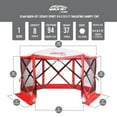 thumbnail image 3 of CLAM Quick-Set Escape Sport 11.5 x 11.5 Ft Tailgate Canopy Tent, Red/White, 3 of 7