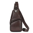 thumbnail image 1 of Bolso de pecho de cuero vertical de estilo europeo y americano para hombre, bolso de mensajero deportivo informal para hombre, bolso de hombro de piel de vaca retro, 1 of 6
