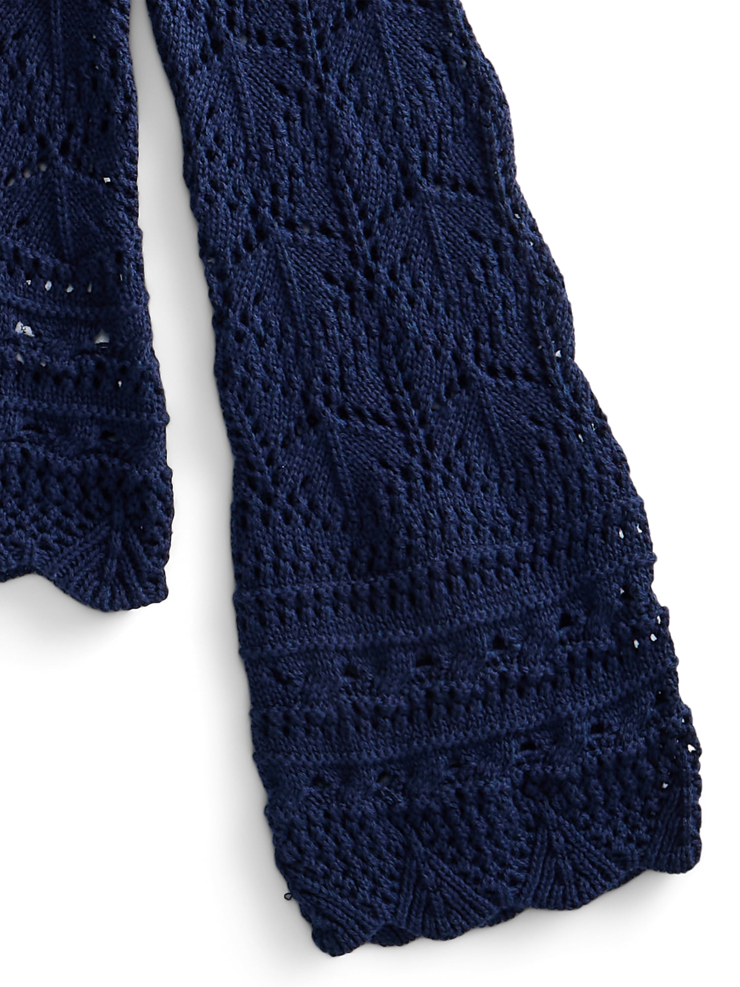 Weekend Academy Girls Crochet Top with Long Sleeves, Sizes 4-18