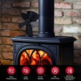 thumbnail image 4 of UPGRATOR Log Burner Fans Stove Fan Heat Powered Temperature Resistant Heat Fan 1Pcs, 4 of 7