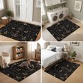 thumbnail image 5 of Area Rugs 3'x5', Mystic Flowers Carpet Runner Indoor Outdoor Rugs Home Decor Aesthetic, Retro Farmhouse Botanical Plants Butterfly Non Slip Mats Washable Accent Rug for Living Room Bedroom, 5 of 8