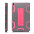 thumbnail image 3 of Mignova All-New Amazon Fire HD 8 2018 Case,Fire HD 8 2017 Case with Stand,WFive Heavy Duty [Shockproof] Full Body Protection Armor Rugged Protective Case for Amazon Kindle Fire HD 8(Gray/Pink), 3 of 8