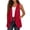 Red, variant on Rciityk Women's Open Front Irregular Hem Sleeveless Knit Vest Cardigan, Lightweight, Pockets, S-2XL