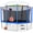 Blue, variant on LHX 12FT 14FT 16FT Trampoline with Enclosure Net, Outdoor Trampolines for Kids Adult, Backyard Trampoline with Basketball Hoop, Ladder, Lights, Sprinklers, Heavy Duty, 1500 LBS Loading