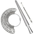 thumbnail image 1 of Ring Sizer Measuring Tool,aluminum Ring Mandrel And Finger Gauges (metal Ring Sizer Tool Set), 1 of 5