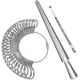 thumbnail image 1 of Herramienta de medición de calibre de anillo, mandril de anillo de aluminio y medidores de dedo (juego de herramientas de medición de anillo de metal), 1 of 5