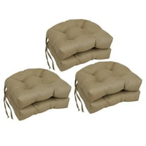 Blazing Needles 16-inch Spun Premium Outdoor U-shaped Tufted Chair Cushions (Set of 6) 916X16US-T-6CH-PO-010