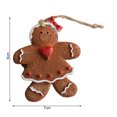 thumbnail image 6 of harmtty Xmax Christmas Resin Gingerbread Man Ornament Adorable with Hanging Lanyard Xmas Christmas Tree Decoration Pendant D, 6 of 8