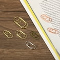 thumbnail image 5 of Unique Bargains 1 Paper Clip Heart-Shaped Cute Decorative Fun Clips Bookmarks 0.8 Inch Bronze Tone, Pack of 100, 5 of 5