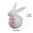 thumbnail image 3 of dajkiuy Easter Ceramic Ornaments, Small Rabbit Figurines, Easter Spring Home Decor, Cute Easter Decor, Easter Table Centerpiece, 3 of 9