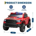 thumbnail image 4 of Eastvita 12V Licensed RAM Electric Pickup Truck for Kids, Dual Motor, Remote, LED, Music, Storage, 4 of 7