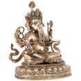 thumbnail image 2 of Exotic India Lord Ganesh in Nepalese Style Home DÃ©cor Ganesha Brass Statue Man Singh, 2 of 2