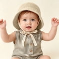 thumbnail image 2 of Tigivemen Lace Straw Sun Hat for Baby Girl Summer Bucket Hat Outdoor Beach Sunhats Adjustable Wide Brim Cap Beige Size 1-3 Years, 2 of 5