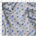 thumbnail image 4 of Soimoi Grey polyester Crepe Fabric Shells Ocean Printed Craft Fabric by the Yard 52 Inch Wide, 4 of 6