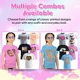 thumbnail image 3 of MISS POPULAR Girls 5 Pack Printed T-Shirts Soft Cotton Tees for Everyday Wear Sizes 7-16 Years, 3 of 7