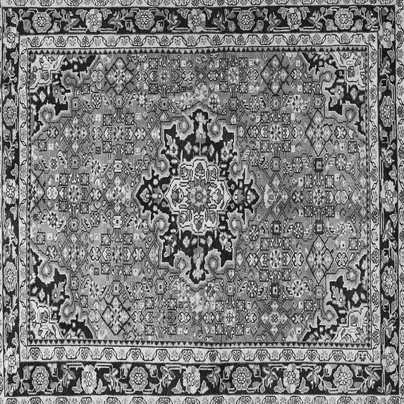 Ahgly Company Indoor Square Persian Gray Traditional Area Rugs, 8' Square