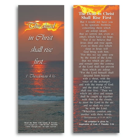 The Dead in Christ Shall Rise First  Bible Cards  Pack of 25