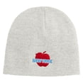 thumbnail image 5 of Big Apple New York Embroidered 8 inch Acrylic Short Blank Beanie - White OSFM, 5 of 5