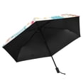 thumbnail image 5 of Watercolor Sun Compact Sun Umbrella Windproof Travel Umbrellas for Rain Strong Portable UV Protection, 5 of 8