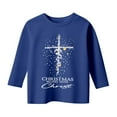 thumbnail image 2 of gcong Christmas Shirt for Girl 3/4 Sleeve Crew Neck Xmas Shirt Funny Christmas Tree T-Shirt Santa Christmas Jumper Holiday Long Sleeve Tops Age for 3-12, 2 of 5