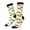 3 Black, variant on Leopard Print Pattern Sport Socks for Women and Men Crew Socks Sporty Calf Socks Casual Socks