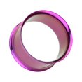 thumbnail image 4 of Colorline Steel Double Flared Ear Gauge Tunnel Plug Earrings, 4 of 5