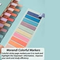 thumbnail image 3 of 1200Pcs Page Markers,Morandi Sticky Note Tabs Colored Writable and Repositionable Book Flags Strip Index, 3 of 7