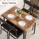 thumbnail image 4 of Dining mesa set para 4 - kitchen mesa con forrado sillas, retro design para kitchen room y small spaces, 4 of 7