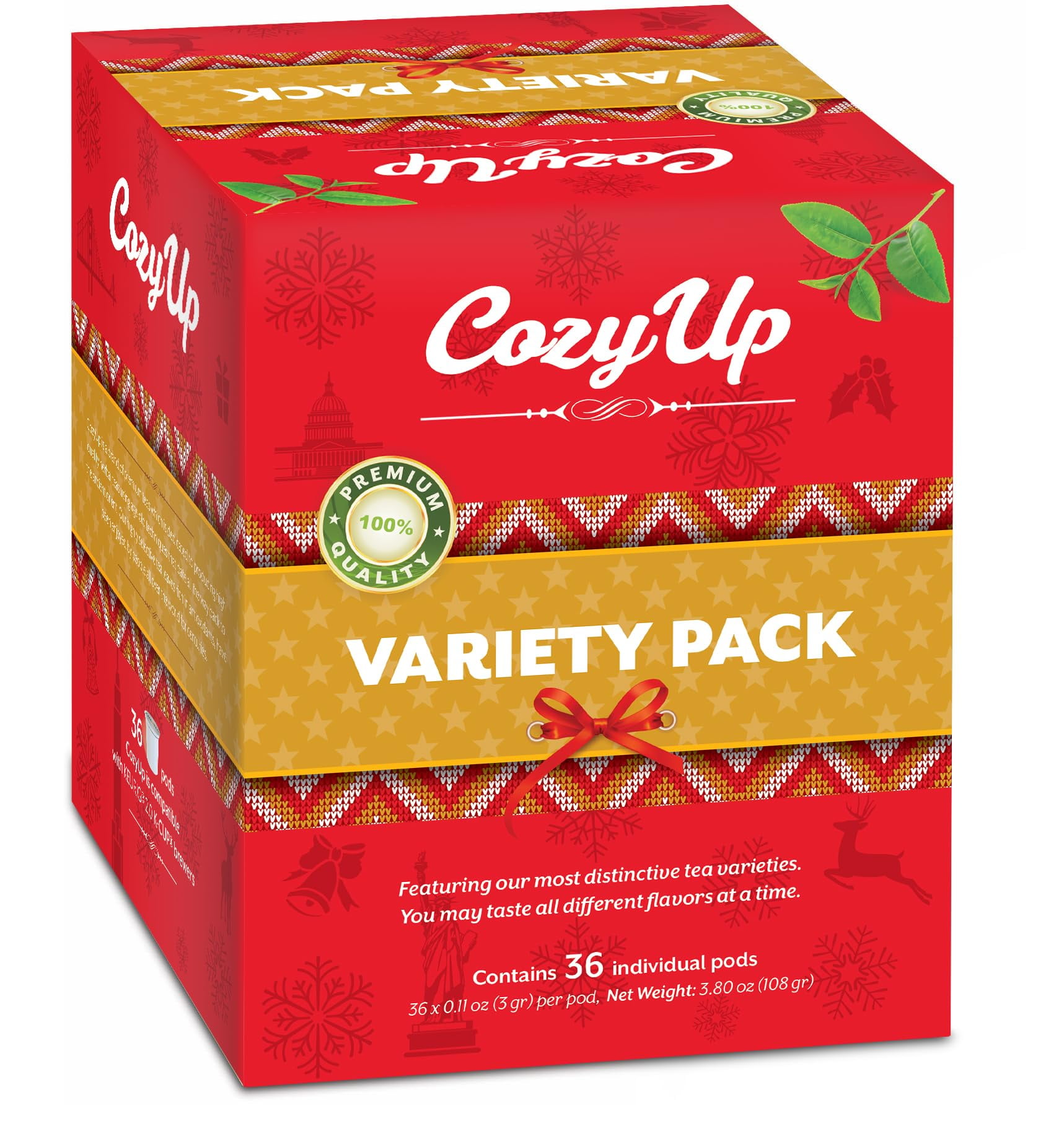 K cup tea top variety pack