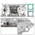 thumbnail image 3 of GELUOXI Intake Manifold Chevy Dual Plane Satin Aluminum for Vortec V8 305 350 Heads 1996- 1Pc, 3 of 14
