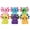 Blue, variant on TOYOUME Cute Sequined Salamander Maltose Squishy Toy—Soft Stress-Relief Squeeze Toy, Pink