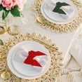 thumbnail image 4 of Uxcell Napkin Rings Bow, Velvet Napkin Holder Ring Decor for Table Setting Blue, 4 of 5