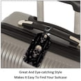 thumbnail image 3 of Square 2Pack PU Leather Skull Cruise Luggage Tag with Privacy Cover and Name ID Tag for Travel Handbags Backpacks Luggage Tags, 3 of 6
