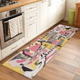 thumbnail image 2 of Runner Rug 2'x6', Abstract Art Washable Non-Slip Hallway Runner Rugs, Pink Yellow Collage Art Torn Paper Pieces Bedside Rugs Floor Mats Carpet Runners for Kitchen Bathroom Laundry Room, 2 of 8