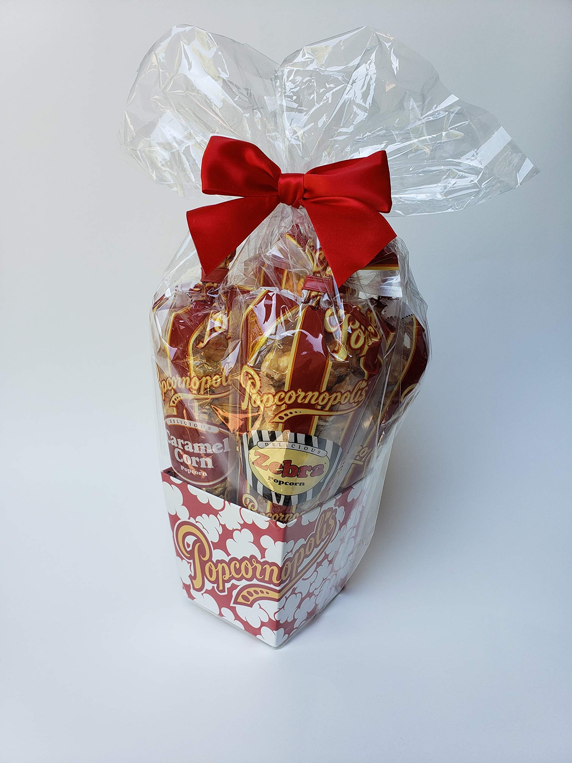 Popcornopolis Mini 5cone Variety Popcorn Gift Basket, Gluten Free