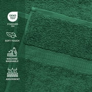 Mainstays Basic Bath Towel, Soft 100% Cotton and Highly Absorbent Bath Towel, Green
