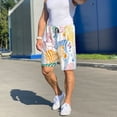 thumbnail image 7 of Bixox Men's Zebra Colourful printed lightweight casual shorts, soft sleep shorts with pockets., 7 of 7