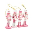 thumbnail image 4 of Figura de Cascanueces BLESIY de madera adorno de muñeca recuerdos de fiesta Rosa 4 Uds, 4 of 8