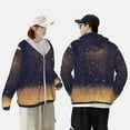 thumbnail image 6 of Gaeub Gold Black Glitter Men's and Women's UPF 50+ Long-Sleeved Sun Protection Clothing, Fishing Shirt Long Sleeve Zip - XX-Large, 6 of 9