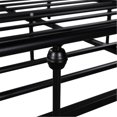 thumbnail image 7 of Full Size Metal Bed Frame with Headboard and Feetboard, No Spring Box Needed, Black, 7 of 7
