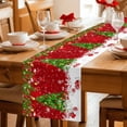 thumbnail image 5 of Christmas Tree Table Runner 120 Inches Long Farmhouse Dress Scarves, Red Winter Pine Branches Balls Snowflakes Dining Tablerunner for Coffee Table/Kitchen Island/Party Décor, 13" x 120", 5 of 8