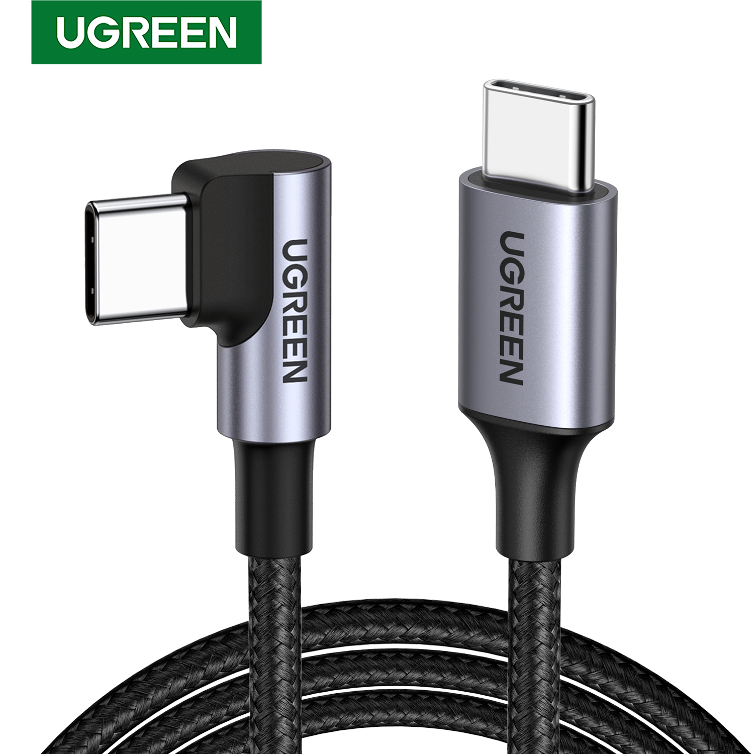 Immuniteit Storen koffer UGREEN USB C to USB C Cable 60W 6FT, Right Angle 90 Degree Type C Cahrging  Cable Fast Charge for MacBook Pro 2020, iPad Pro 2020, iPad Air 4, Samsung  Galaxy S21,