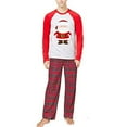 thumbnail image 2 of Zukuco Christmas Pjs Family Matching Santa Top and Plaid Pants Pajamas Sets 2PCS Sleepwear, 2 of 6